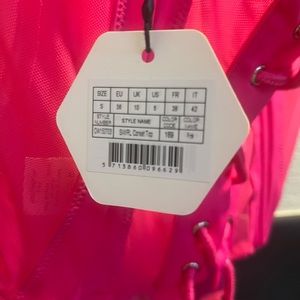 hot pink mesh bustier top